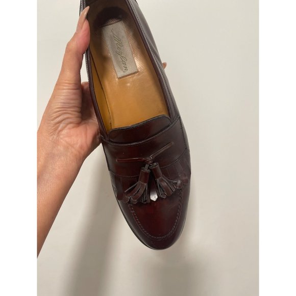 Mezlan Santander Loafer Men 10.5 B Cordovan Kiltie Tassel Leather Shoes Spain main image 5